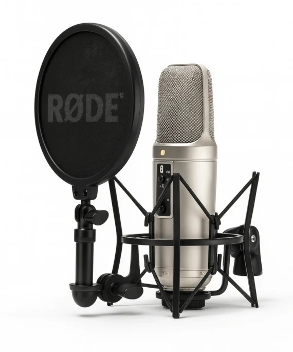 RODE NT2-A Microphone – Multi-Pattern Large-Diaphragm Condenser for Artists and Recording Studios