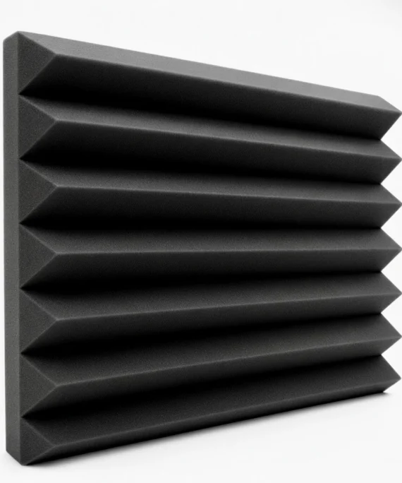Sound Dampening Acoustic Foam wedge shape, Designed from calibrated open-cell polyurethane foam, these panels provide exceptional sound dampening and insulation—perfect for studios, offices, and commercial spaces across Cairo, Egypt, and the Gulf region.